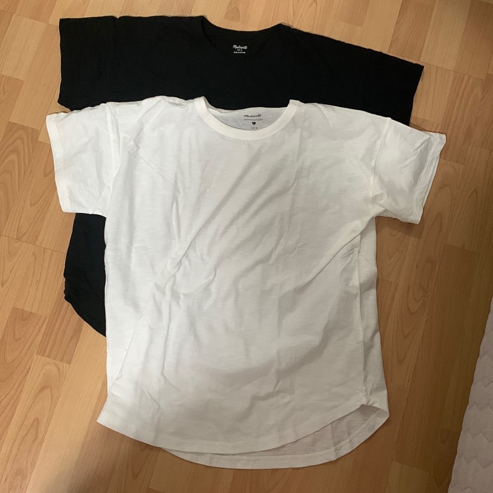 Madewell Whisper Cotton Rib-Crewneck Tee (Set of 2)